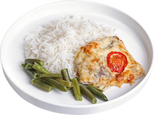 

Мясо По-французски с рисом 250 г