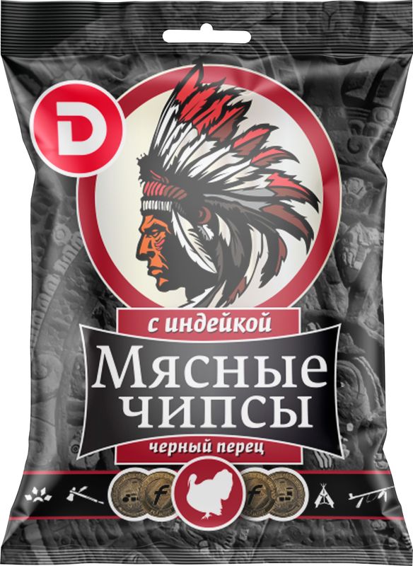 

Чипсы Дымов из мяса птицы с индейкой сыровяленые, 25г