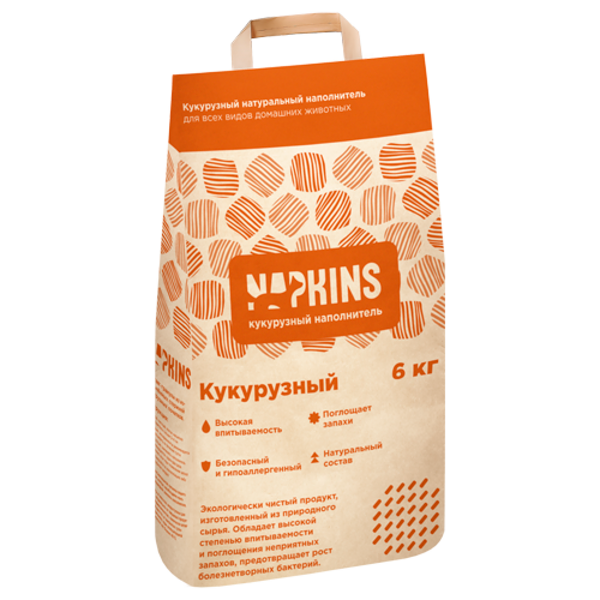 Наполнитель NAPKINS кукурузный, 8,5 л