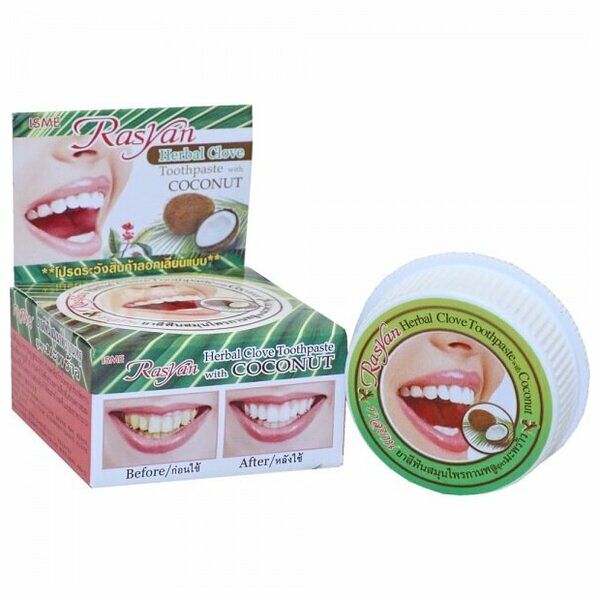 Зубная паста Тайланд Rasyan Herbal Кокос 25г