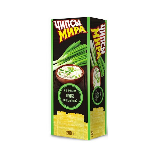 Чипсы Мира со вкусом лука со сметаной 200г