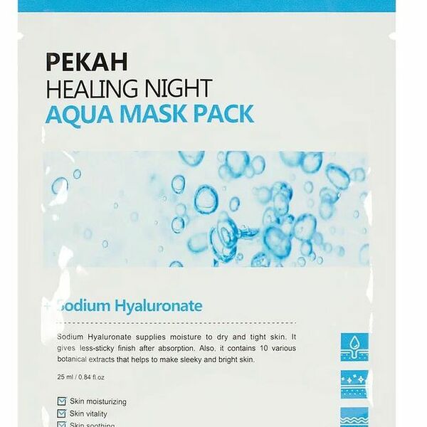 Маска для лица Pekah Вечерняя увлажняющая тканевая