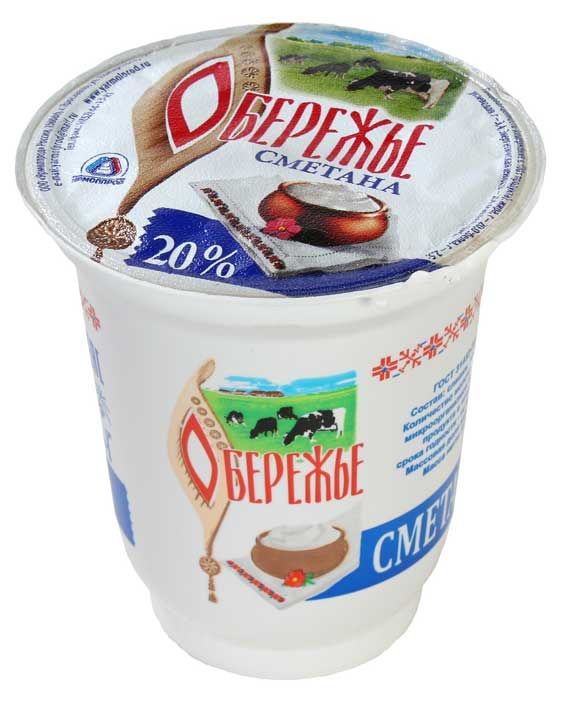 

Сметана Обережье 20% 320 г