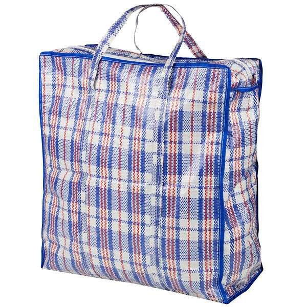 Сумка на молнии Клетка, 50х45х20 см, полипропилен