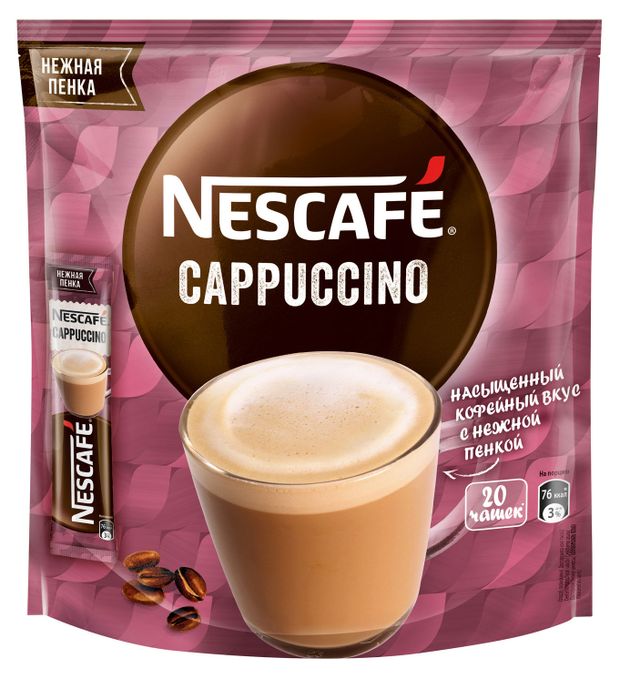 

Кофе растворимый Nescafe Cappuccino 20x18 г