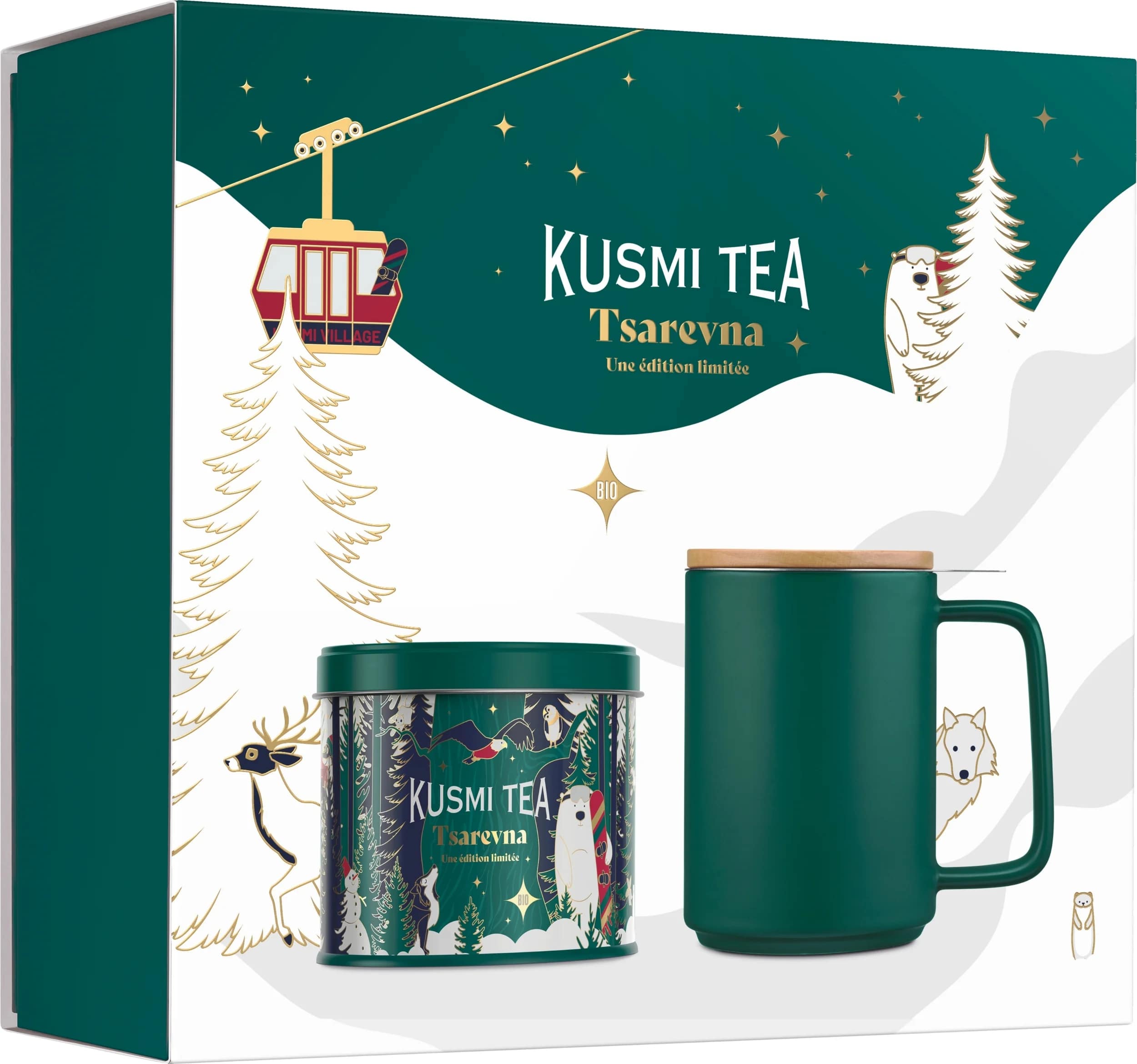 

Подарочный чайный набор Kusmi Tea Tsarevna с кружкой 120 г, Франция