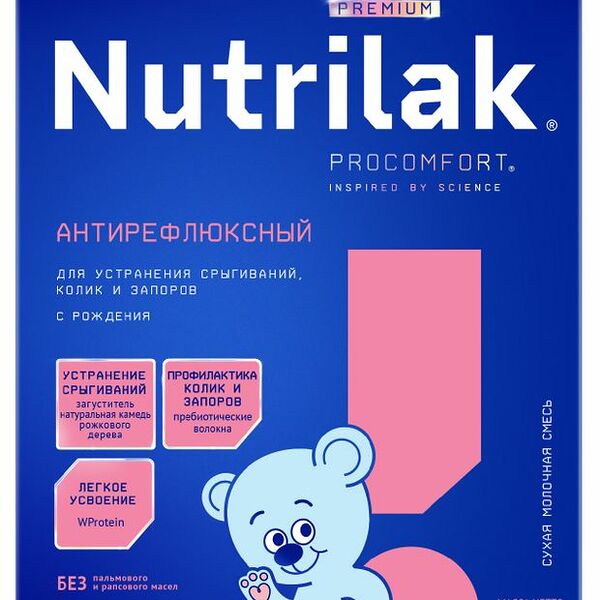 Смесь Nutrilak Premium Антирефлюкс молочная сухая с рождения 350 г