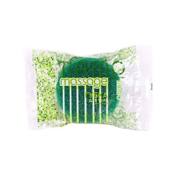 Губка для тела Tiamo Massage круг поролон массаж