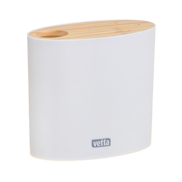 Vetta органайзер для кухонных приборов, абс-пластик, дерево, 16х7х15,5см