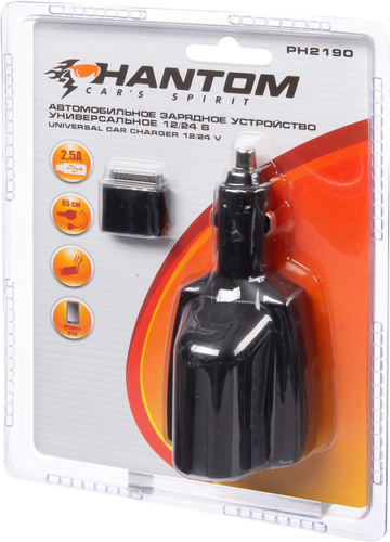 

Разветвитель PHANTOM PH2190 прикуривателя тройник