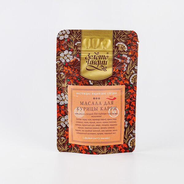 Смесь молотых специй Масала для курицы карри Золото Индии, 30 г