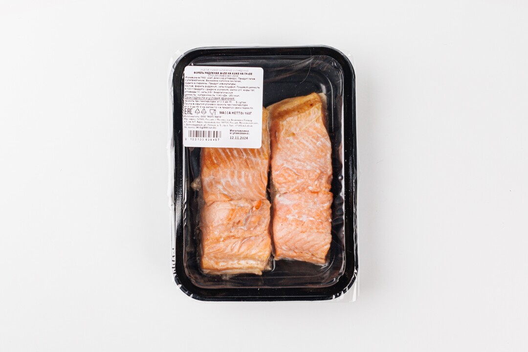 

Форель радужная филе на коже на гриле 160 г