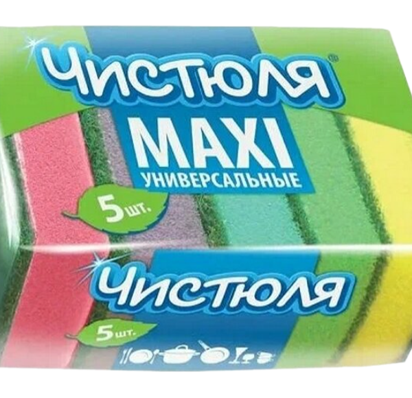 Губки для посуды Чистюля Maxi 5 шт.