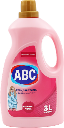 

Гель для стирки ABC деликатный 3 л