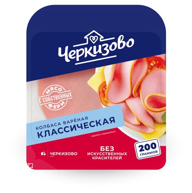 

Колбаса вареная ЧЕРКИЗОВО Классическая, нарезка 200 г