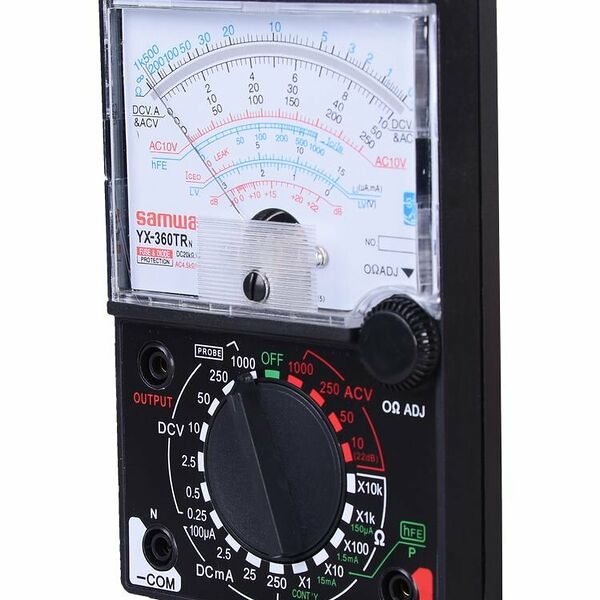 Мультиметр YX360TRN 100мкВ, проверка диодов, защита от перезагрузки