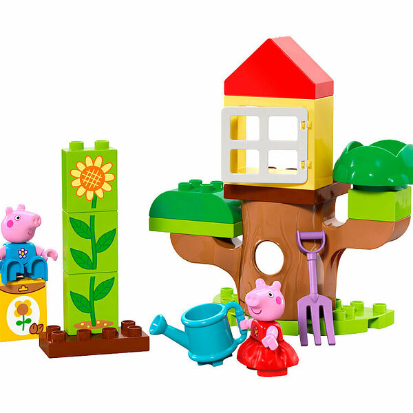 Конструктор LEGO DUPLO 10431 Конструктор Свинка Пеппа: сад и домик на дереве
