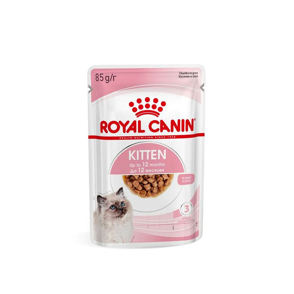 Влажный корм для котят Royal Canin Kitten в соусе, 85г