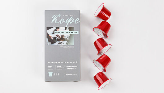 Кофе Вкусвилл Деликатный вкус в капсулах 55 г