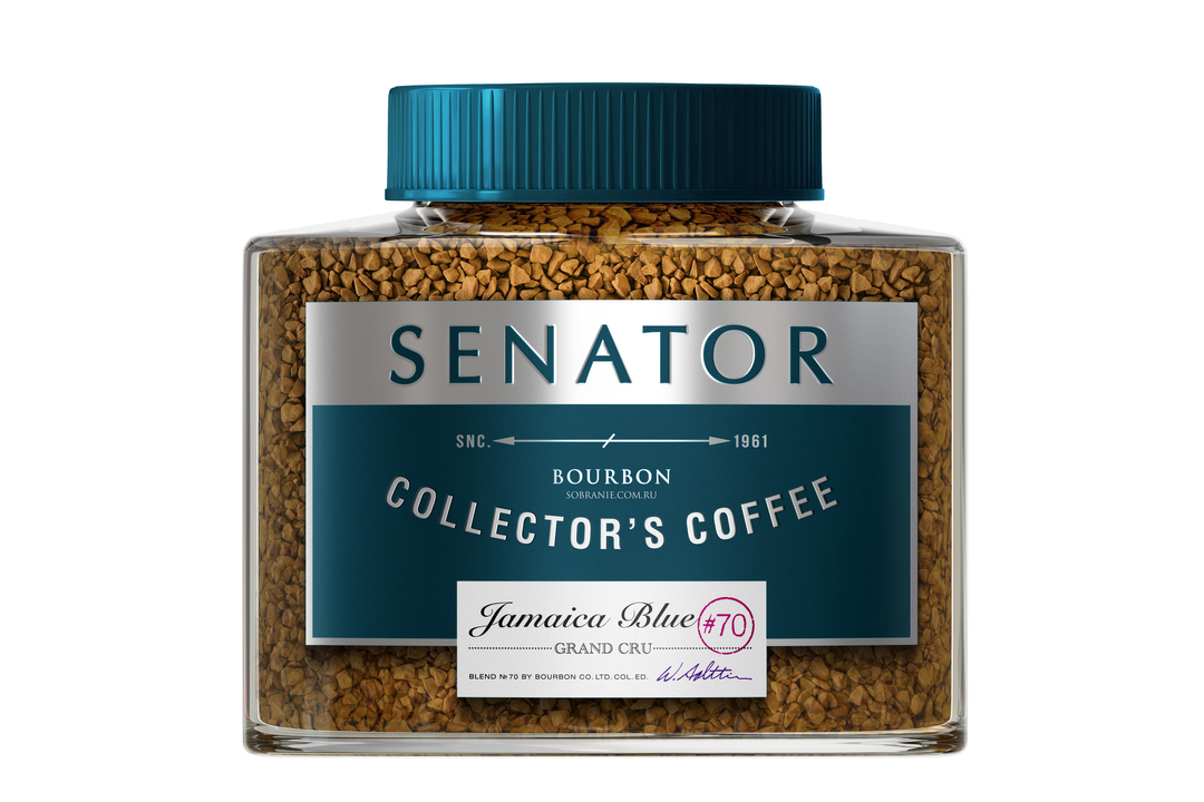 

Кофе растворимый Senator Bourbon Collector'coffee Jamaica Blue Grand Cru 90 г