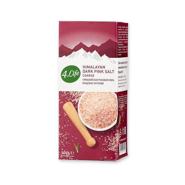Соль 4Life гималайская розовая крупная 500 г