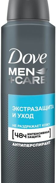 Антиперспирант-дезодорант Dove аэрозоль экстразащита и уход 48ч защиты 0% спирта 150мл