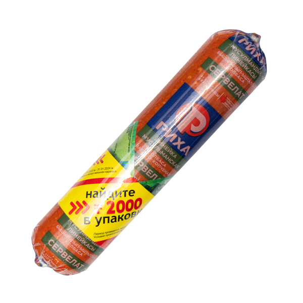 Колбаса Риха Сервелат мусульманский варено-копченый 450 г