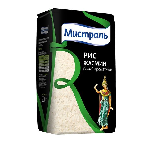 Крупа Мистраль Рис Жасмин 500 г 
