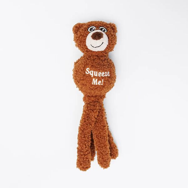 Игрушка для собак Медвежонок с мячом 25 см