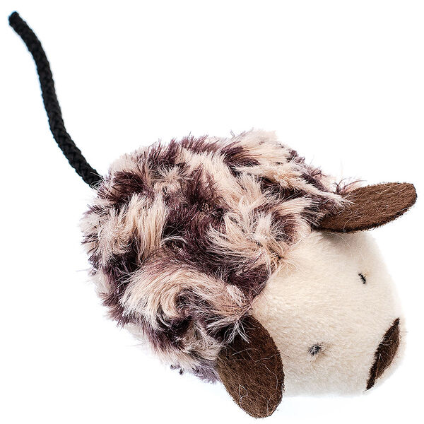 Игрушка для кошек Мышка с погремушкой, 7 см