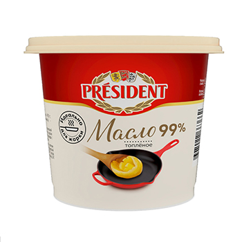 

Масло топлёное President 99%, 200 г