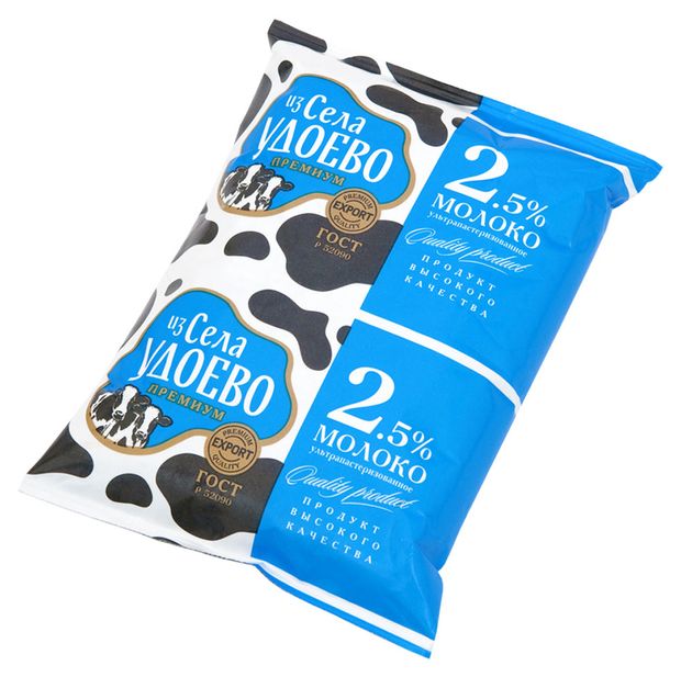 

Молоко из Села Удоево ультрапастеризованное 2.5%, 850мл