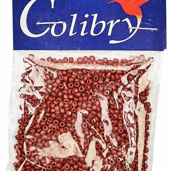 Бисер Colibry стеклянный коричневый