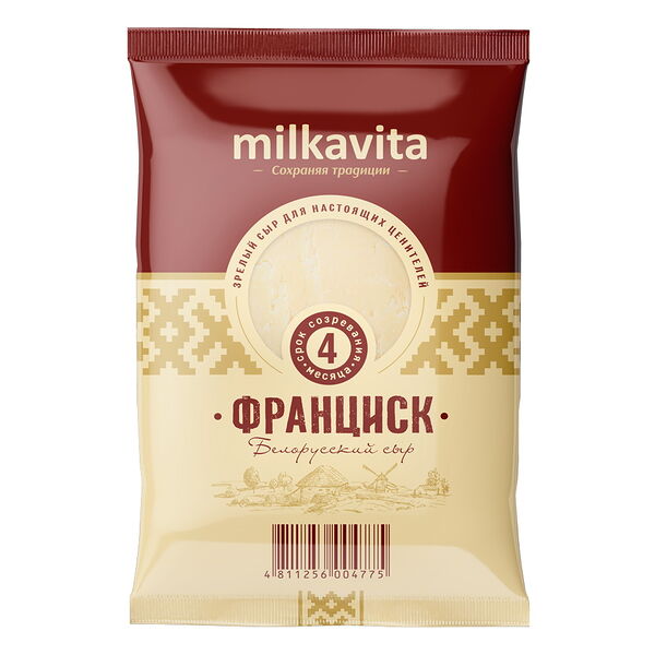 Сыр п/тв Франциск 45% в газ среде в мат комбин 180г ТМ Франциск