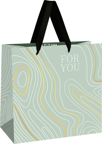 

Пакет подарочный Meshu Smooth line, фольга, матовая ламинация, 20х20х10 см, Арт. 371131