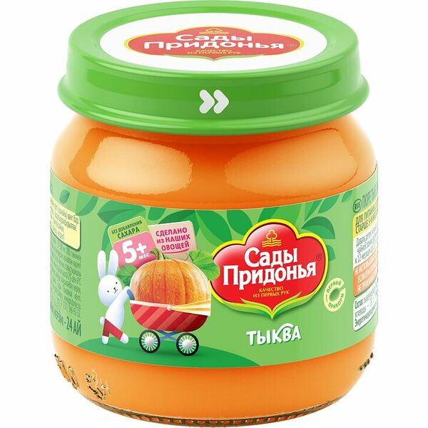 Пюре Сады Придонья Тыква с 5 месяцев 80г