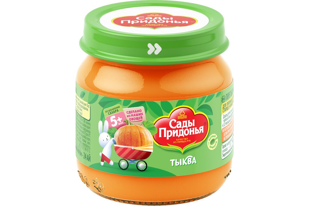 

Пюре Сады Придонья Тыква с 5 месяцев 80 г