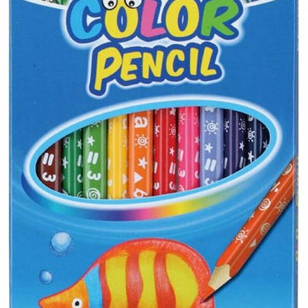 Карандаши цветные Keyroad трехгранные, 12 цветов