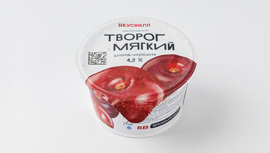 Творог мягкий Вишня-черешня однородный 4,2% 150 г