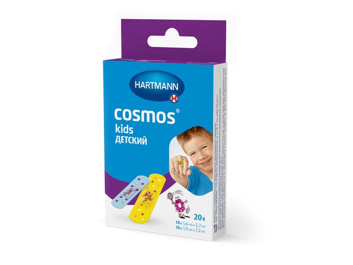 

Лейкопластырь Hartmann Cosmos kids с рисунком 2 размера 20 шт. дизайн в ассортименте