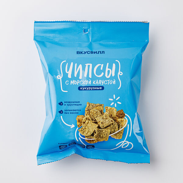 Чипсы кукурузные с морской капустой