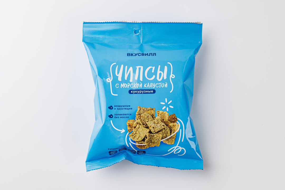 

Чипсы кукурузные ВкусВилл с морской капустой 35 г