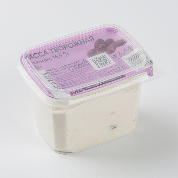 Масса творожная с изюмом 16,5%