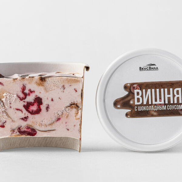 Мороженое Вишня с шоколадным соусом (Продукт замороженный) 85 г