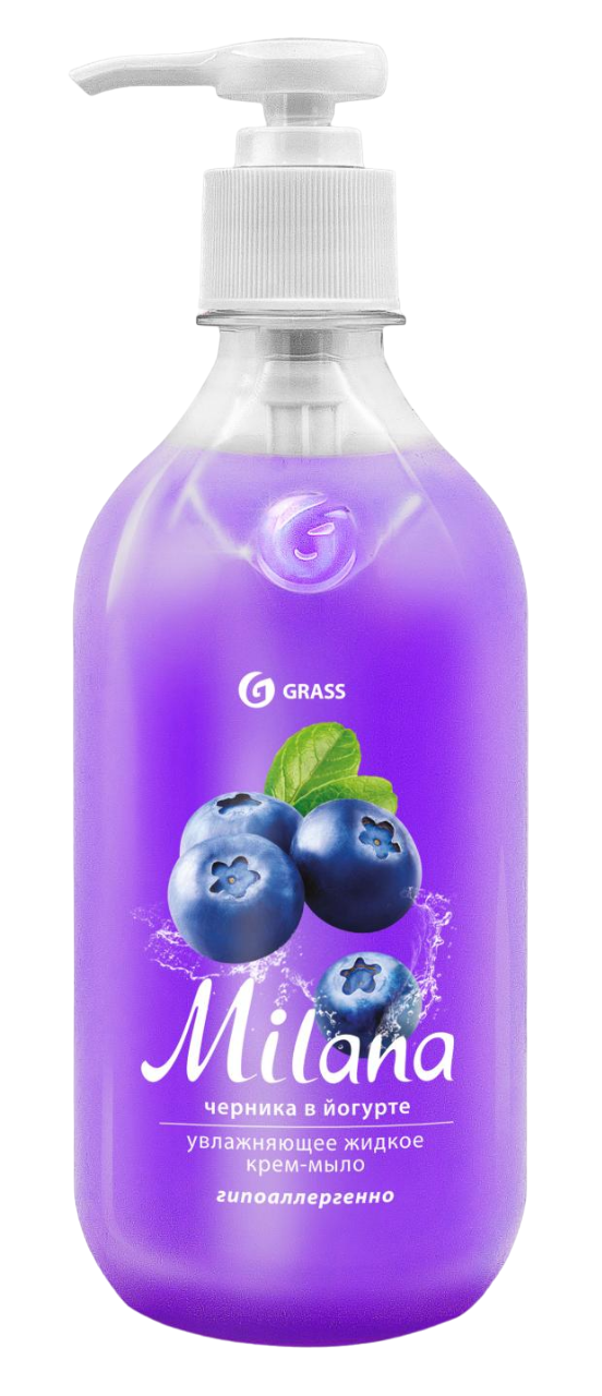 

Крем-мыло жидкое Grass Milana черника в йогурте 500 мл