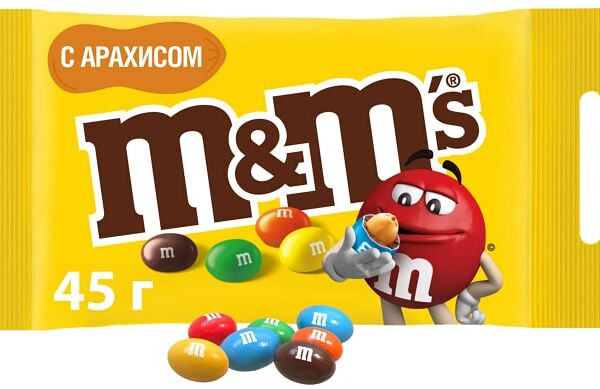 Драже M&Ms с арахисом 45г