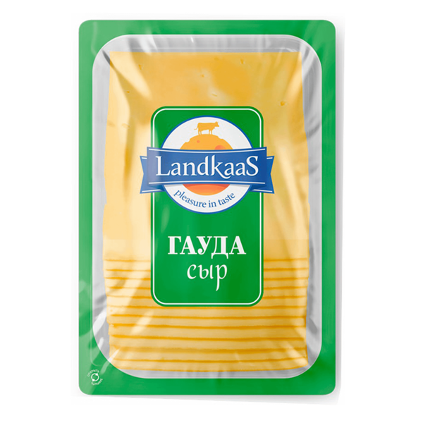 Сыр твердый Landkaas Гауда 45% слайс 150 г