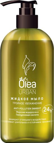 

Мыло жидкое Olea Urban Тройное увлажнение Морские водоросли и галуроновая кислота 450 мл