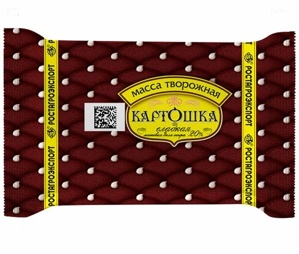 Творожная масса сладкая Ростагроэкспорт Картошка 20% 100 г