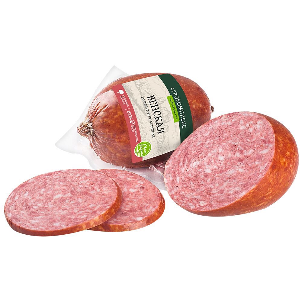 

Колбаса Агрокомплекс Выселковский Венская варёно-копчёная 560 г